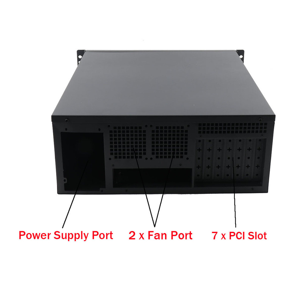 4U Server Computer Chassis Rackmount Case w/Fan | 7X3.5" HDD Bays 2X5.25" Driver