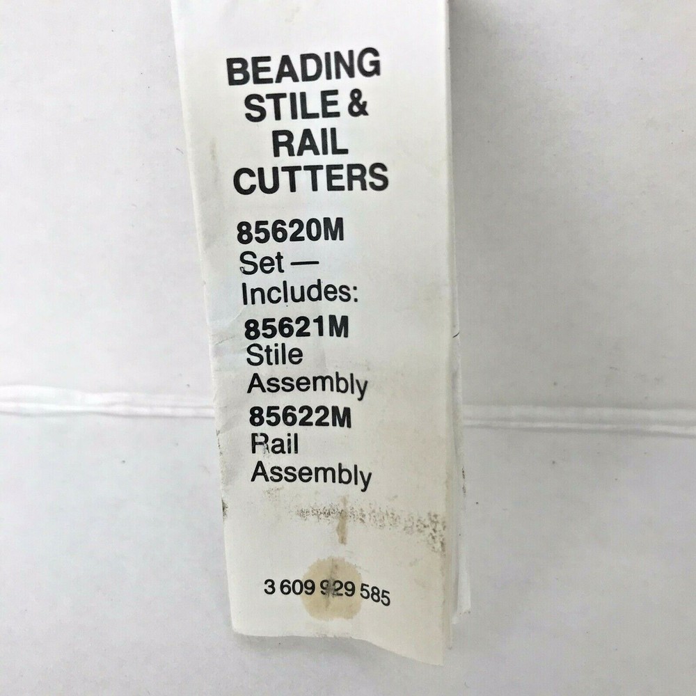 BOSCH 85622M 1/2" SHANK BEADING STILE & RAIL ROUTER BIT ASSEMBLY