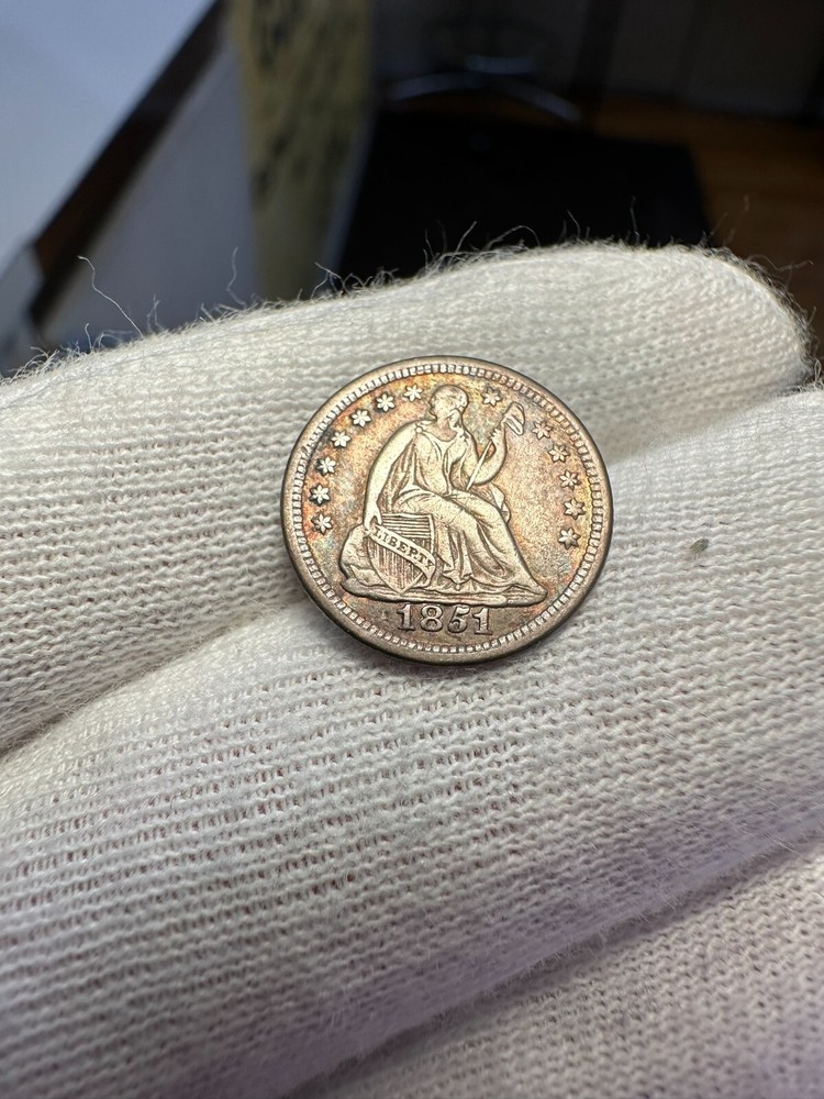 1851-O Seated Liberty Half Dime XF
