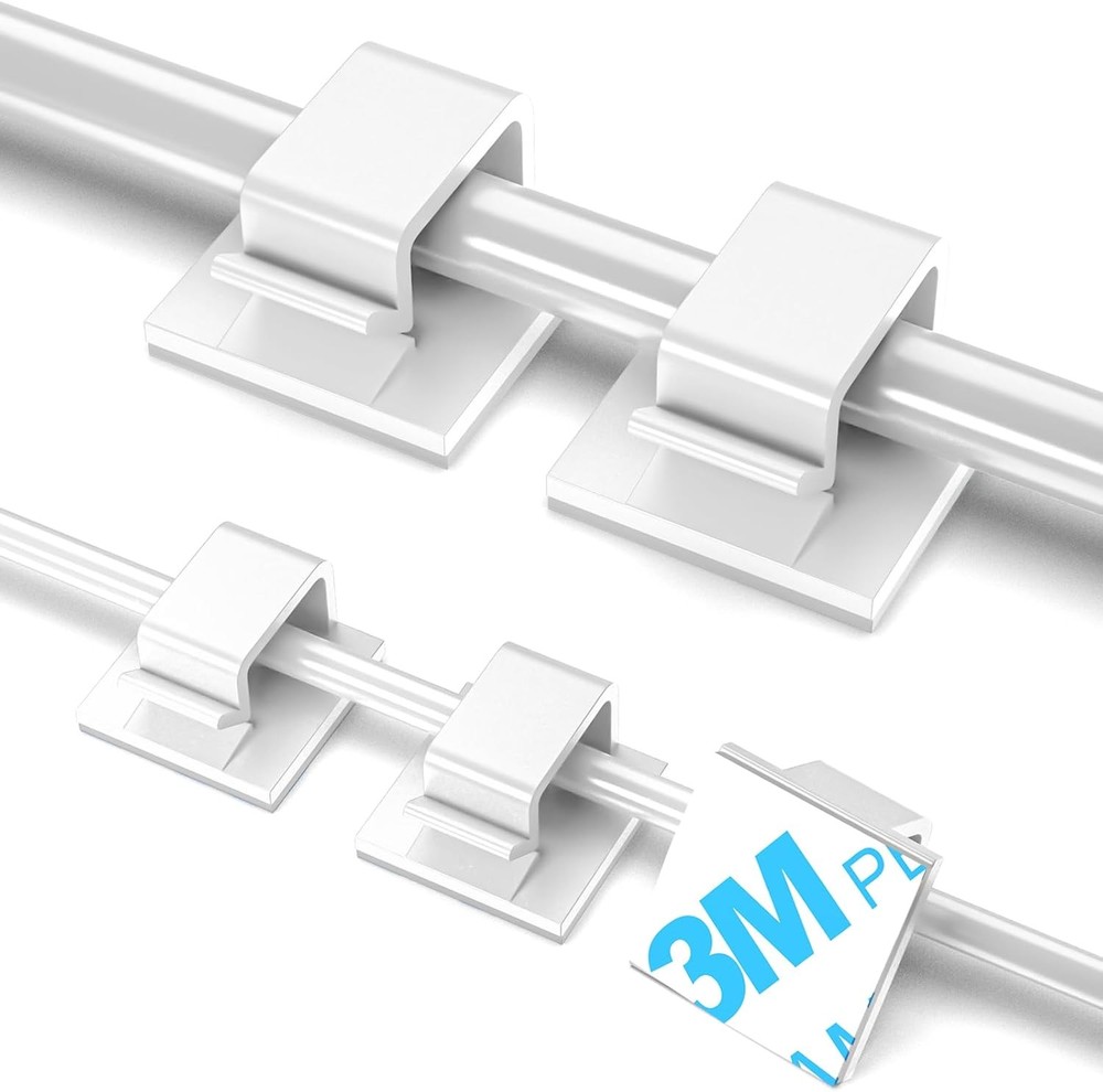 Cable Manament Clips, Lar Cord Clips for Under Desk Wire Manament,