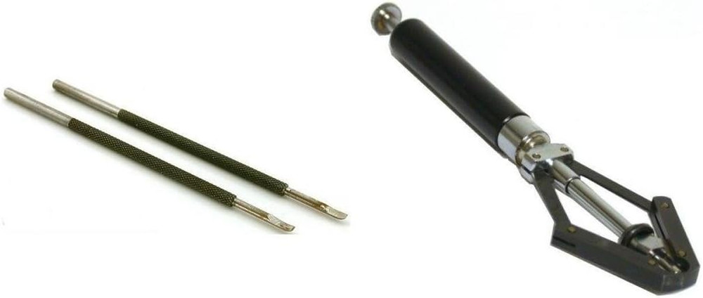 Pocket Watch Steel Hand Remover & Plunger Type Puller Watchmaker Tools Kit 3 Pcs