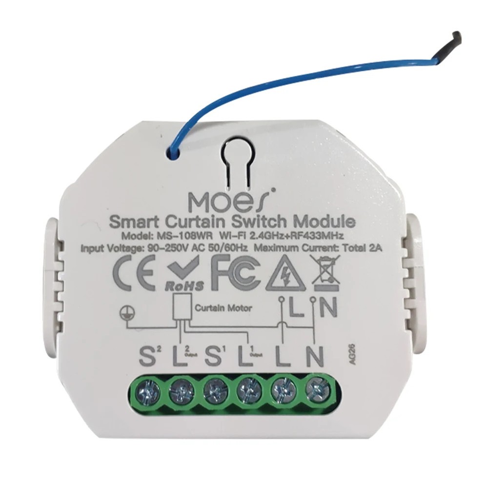 WiFi Smart Curtain Switch Graffiti APP Control RF Radio Frequency Remote Control