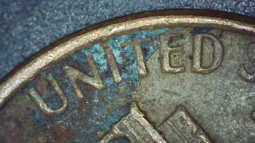 1978 D Lincoln Penny error filled mintmark