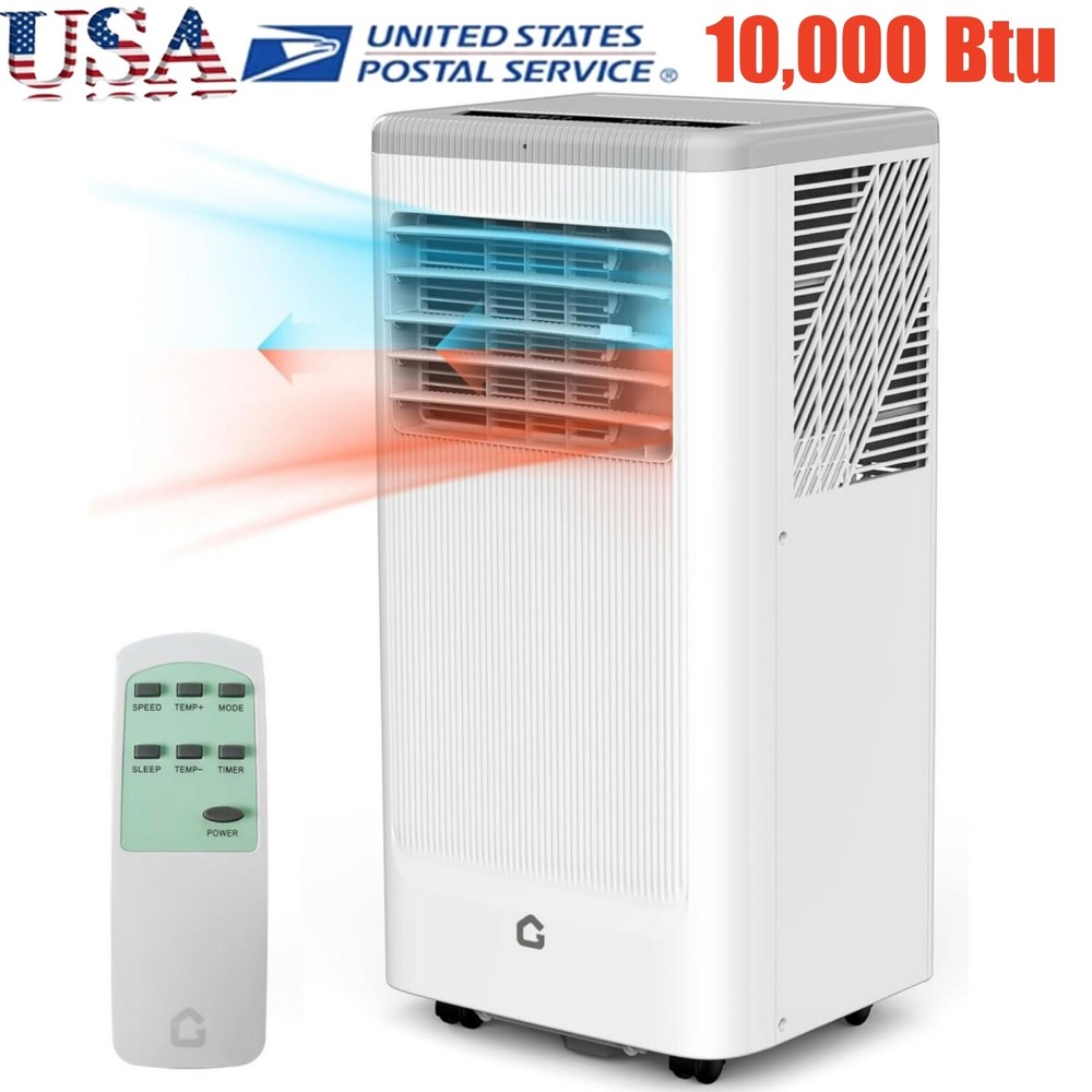 10,000 Btu Portable AC Unit with Heater Air Conditioner With Fan & Dehumidifier