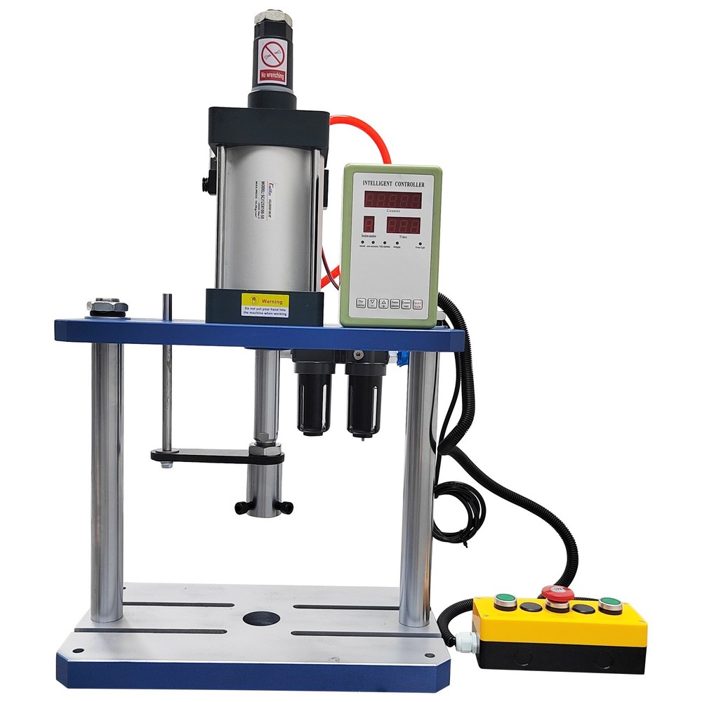 110V 1763lb/800kg Pneumatic Punch Press Machine with Controller Adjustable