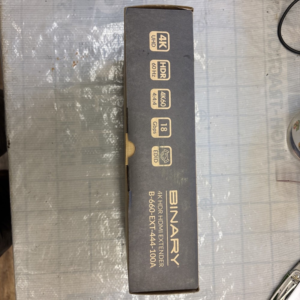 Binary B-660-EXT-444-100A 4K HDR HDMI Extender . Transmitter and Receiver