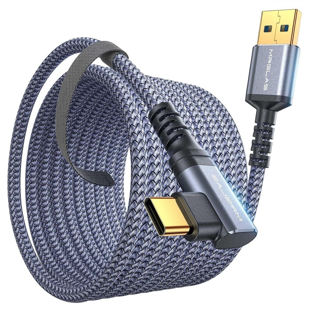 Oculus Compatible 16FT Gold-Plated USB C Link Cable - Smooth Gaming Experience