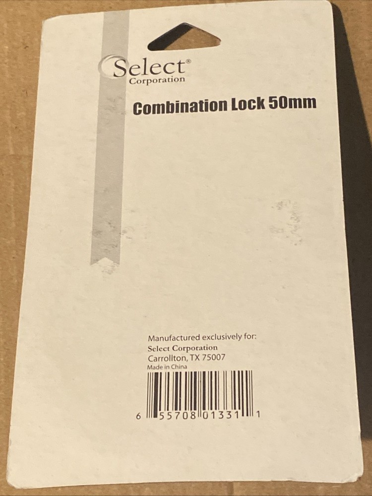 12 Select Combination Locks 50mm New In Box