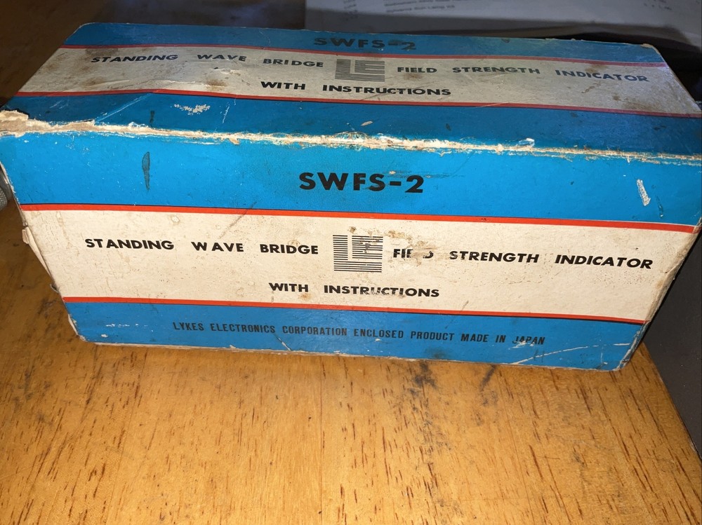 Vintage Standing Wave Bridge Field Strength Indicator SWFS2 Box Manual