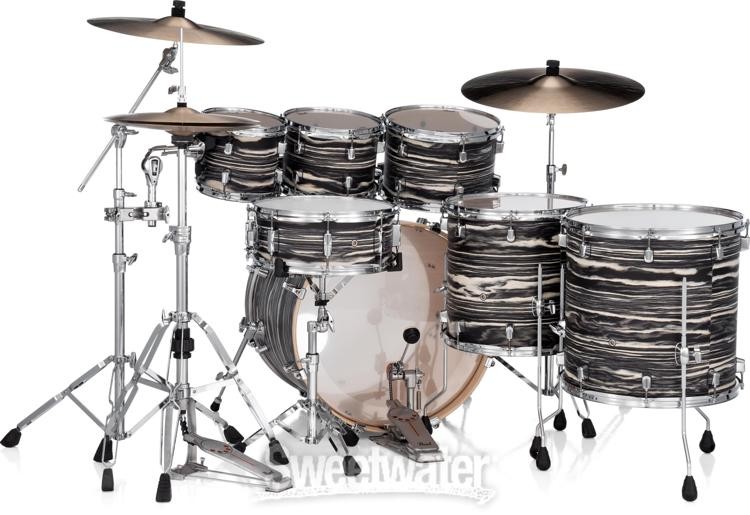 Pearl Decade Maple 7-piece Shell Pack - Black Satin Marble