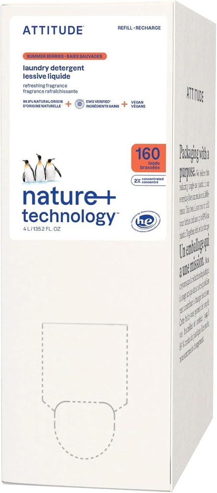 Liquid Laundry Deternt Refill, EWG Verified, HE patible,