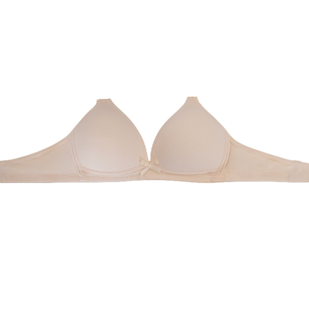6pcs ScarvesMe Assorted Color Wireless Solid Cotton Soft Padding A Cup Bra