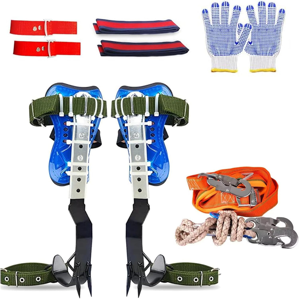Adjustable Tree Climbing Spikes Set for Fruit Picking & Logging
