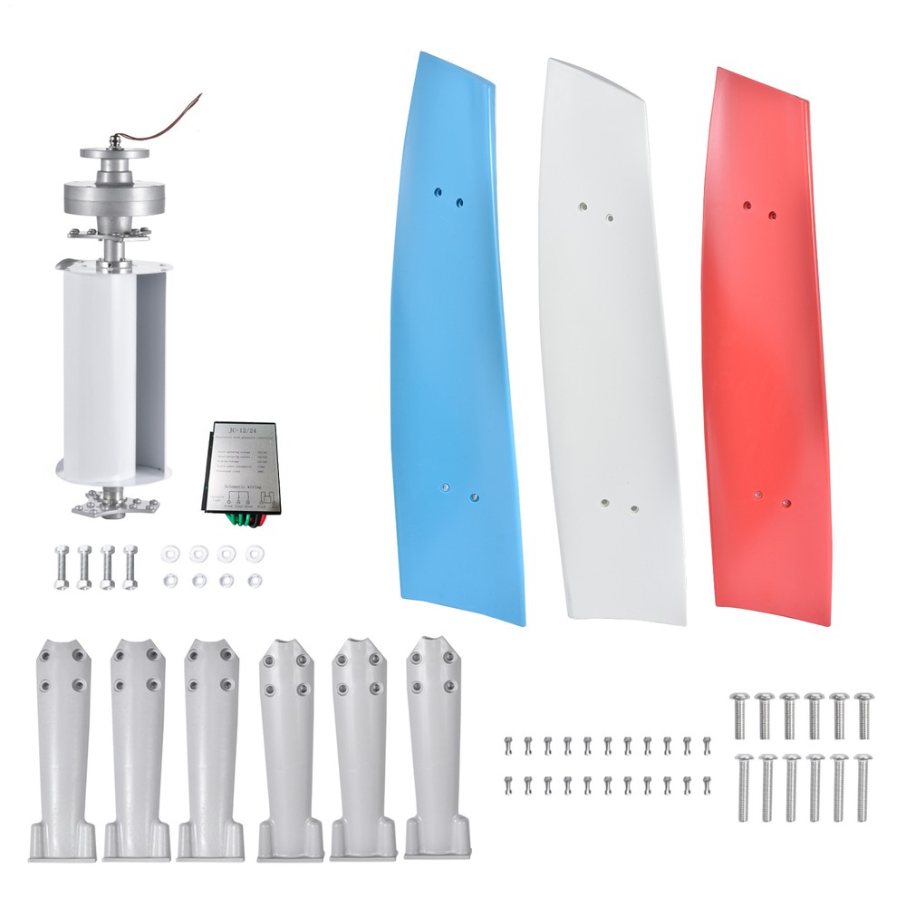 Vertical Axis Wind Turbine Generator 3000W Windmill W/ Controller 12V