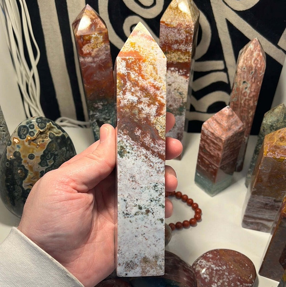 Ocean Jasper Obelisk E