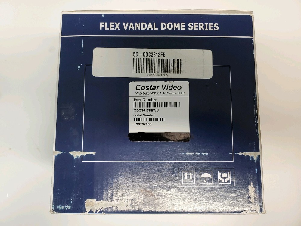 Video System CDC3613FEWU Flex Vandal Dome Security Camera New Old Stock