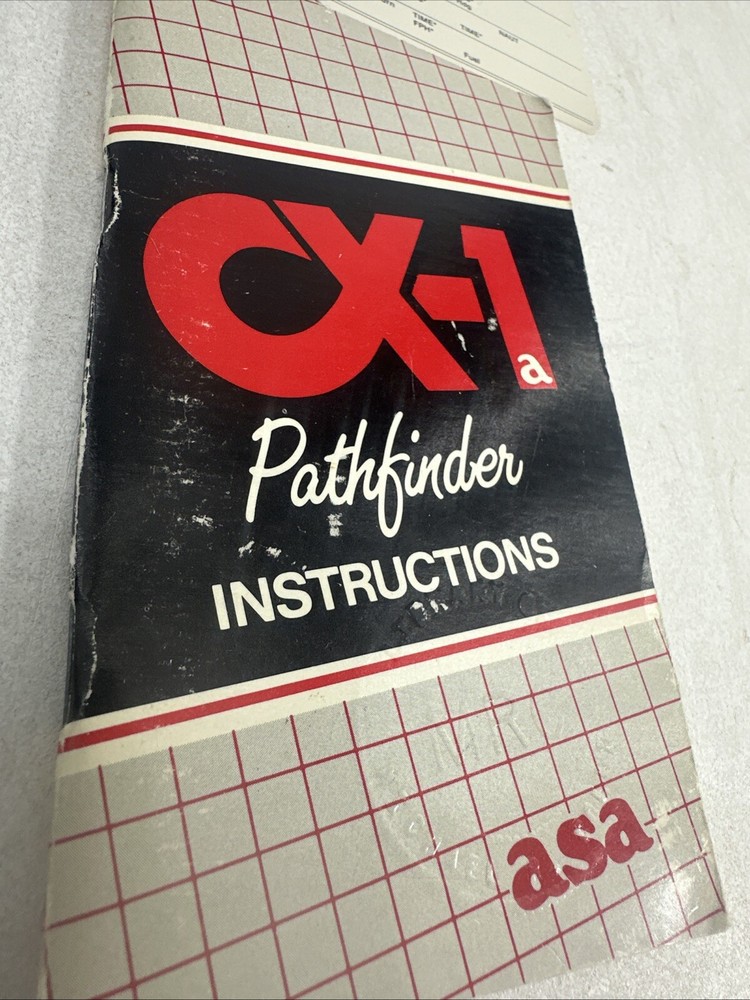 ASA CX-1 Pathfinder Flight Computer Aviation Navigation Calculator Untested