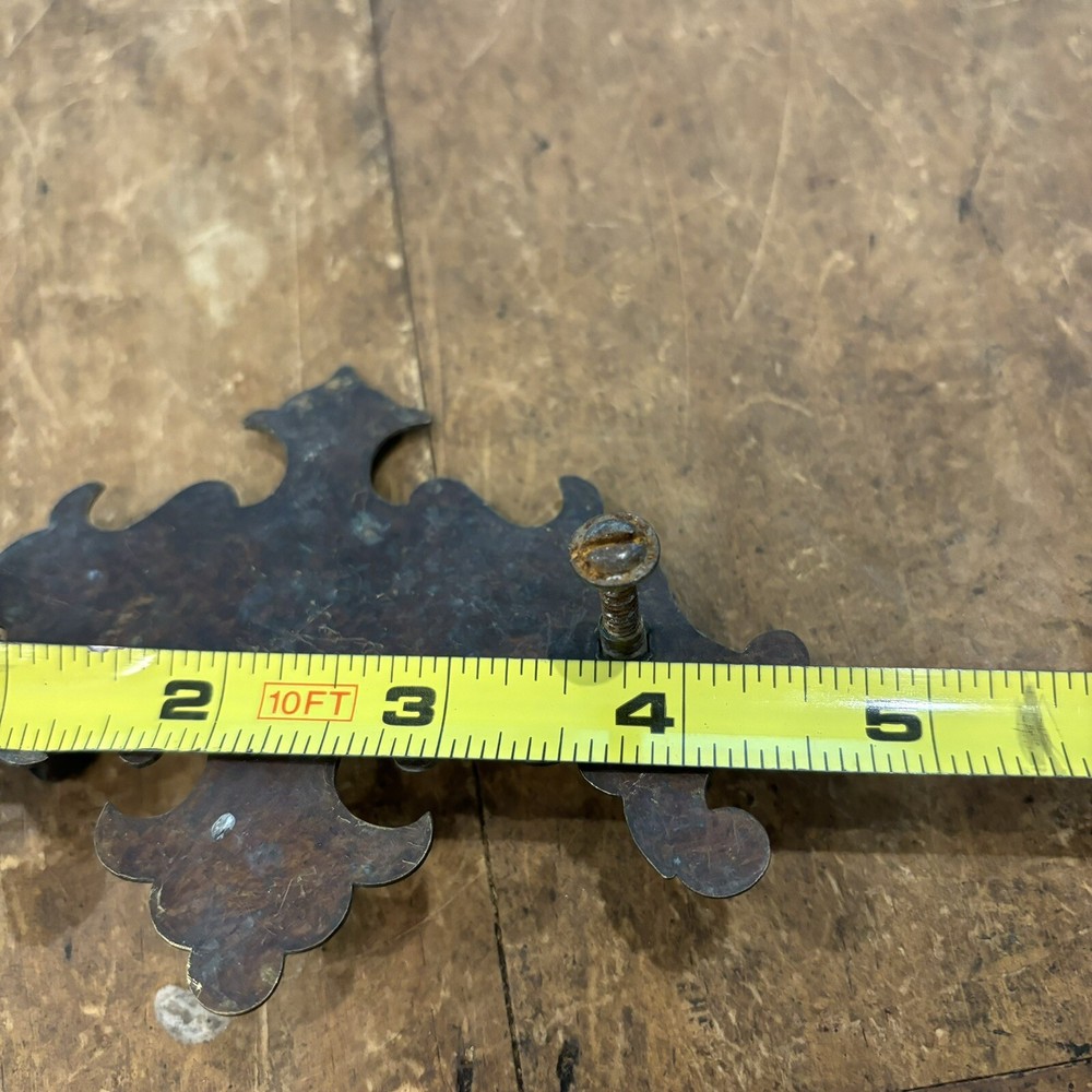 Brass Coated Vintage Antique Hardware draw Pulls Read