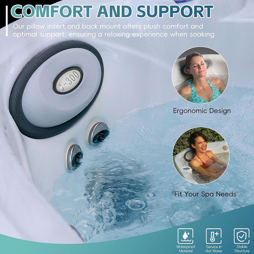 2472-824 Oval Pillow Insert Back Mount for Jacuzzi J-300 Series