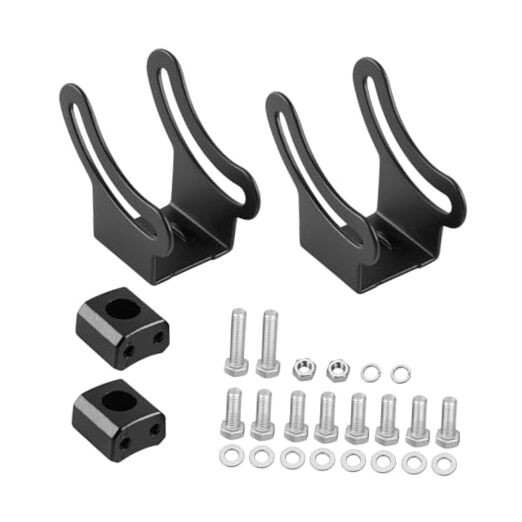 2PCS Car LED Light Bar Slide Mounting Brackets Kit, Adjustable Bottom Style2