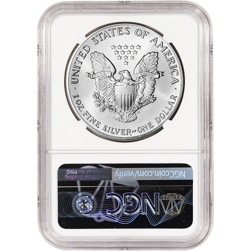 1989 American Silver Eagle Coin - NGC MS69