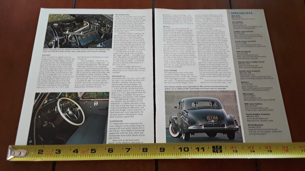 1941 CADILLAC SERIES 62 ORIGINAL 2007 ARTICLE
