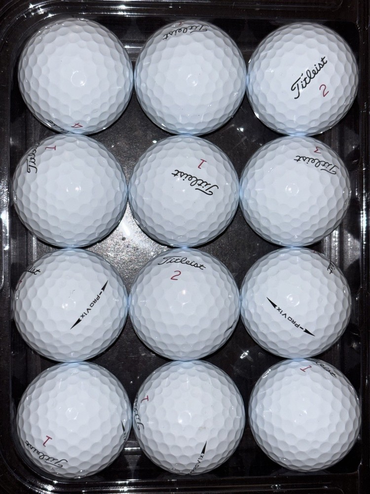 24 Titleist Pro V1X Left Dash AAAAA Golf Balls