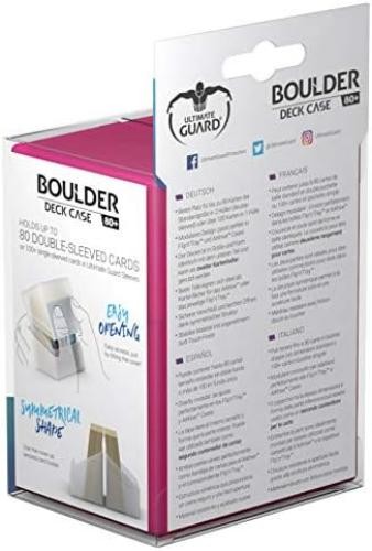 Ultimate Guard UGD010785 Boulder 80+ Deck Case, Plain, Rhodonite, Standard Size