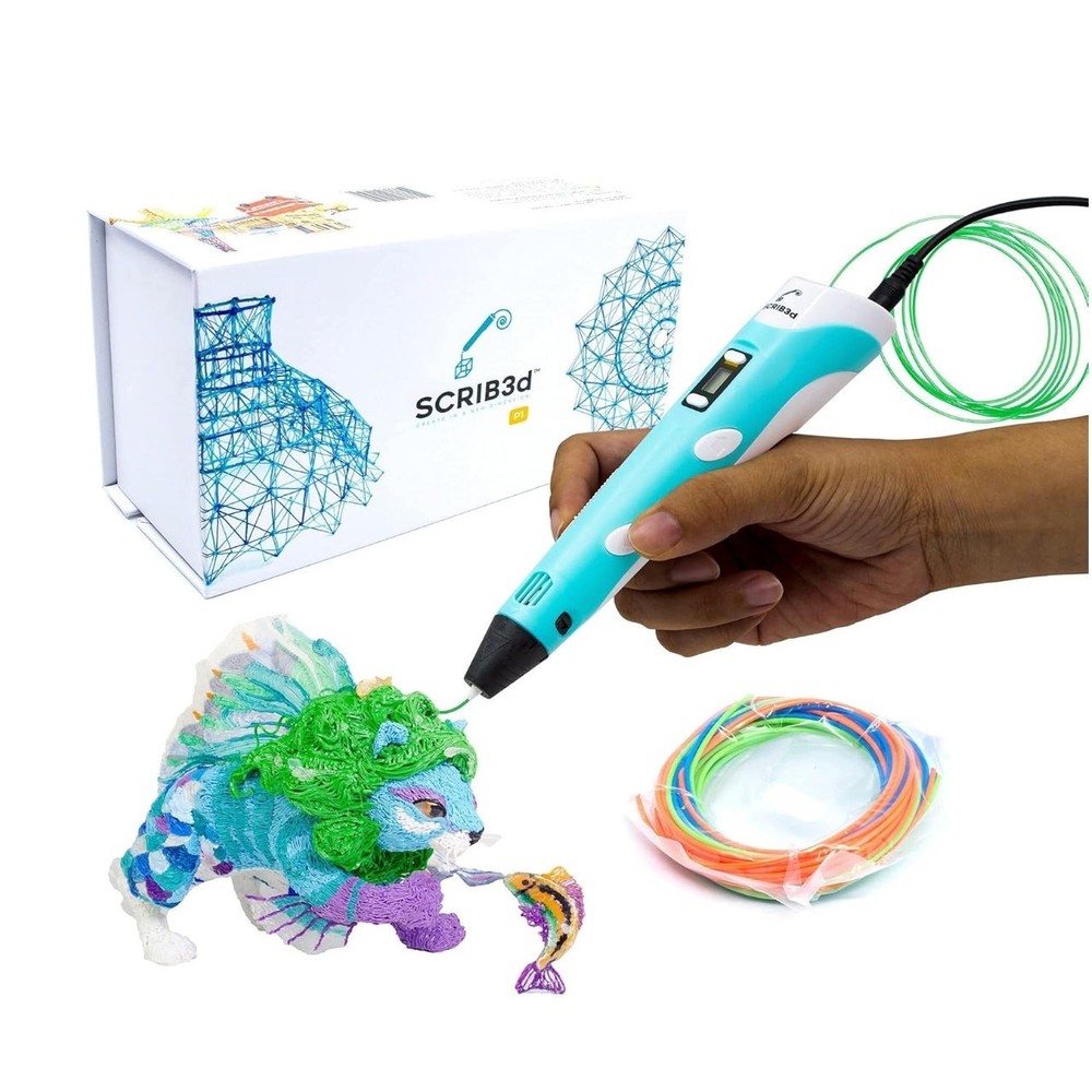 SCRIB3D P1 3D Printing Pen with Display - create Dimensional Art work Crafts