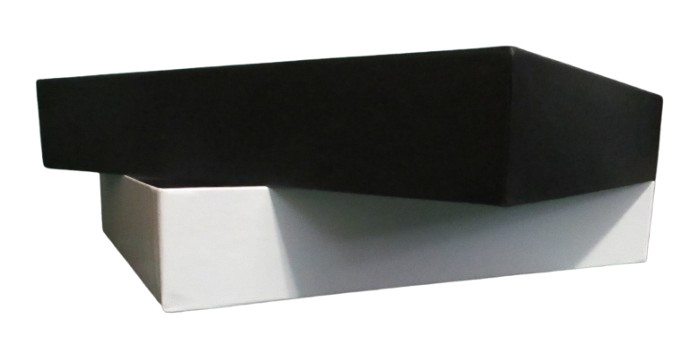 Matte Black Gift Box 10.25"x8"x1.75"h Solid Cardboard Display Packaging