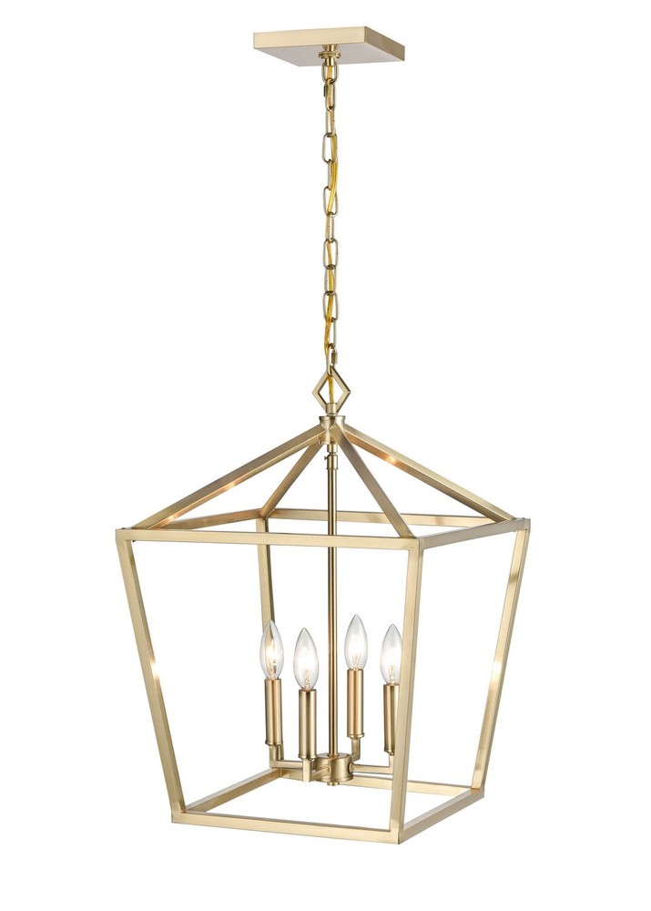 Millennium 16" Open Frame - Gold, Champ, Gld Leaf 4-Light