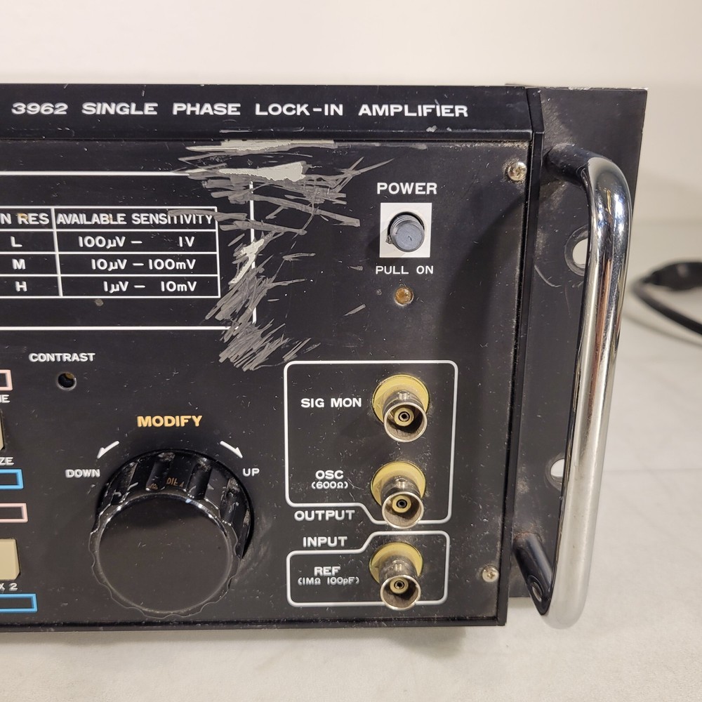 Ithaco 3962A Single Phase Lock-In Amplifier Auto Function Filter Frequency Adj