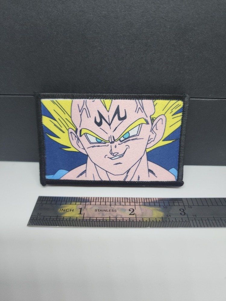 Anime Inspired Morale Patch Custom Tactical Vegeta Majin 2x3 inch
