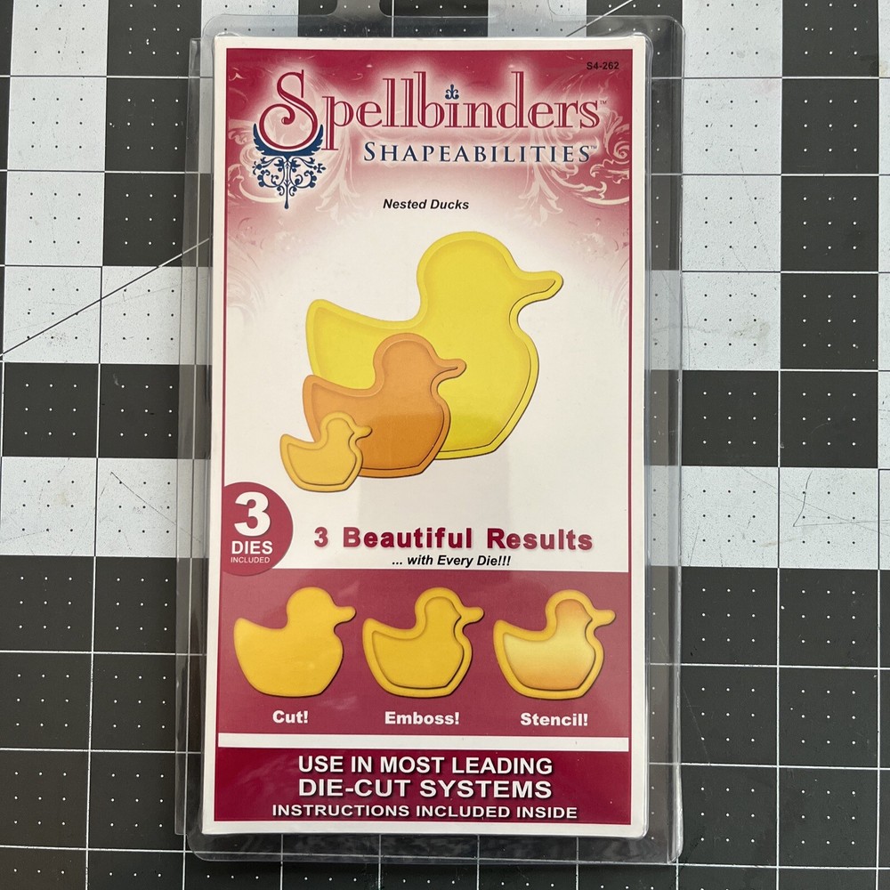 Spellbinders SHAPEABILITIES  Embossing/Dies/Stencils * Nesting  Ducks