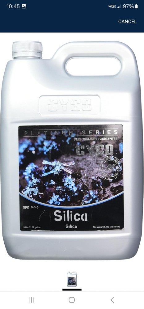 CyCO Nutrients Platinum Series Silica 5L