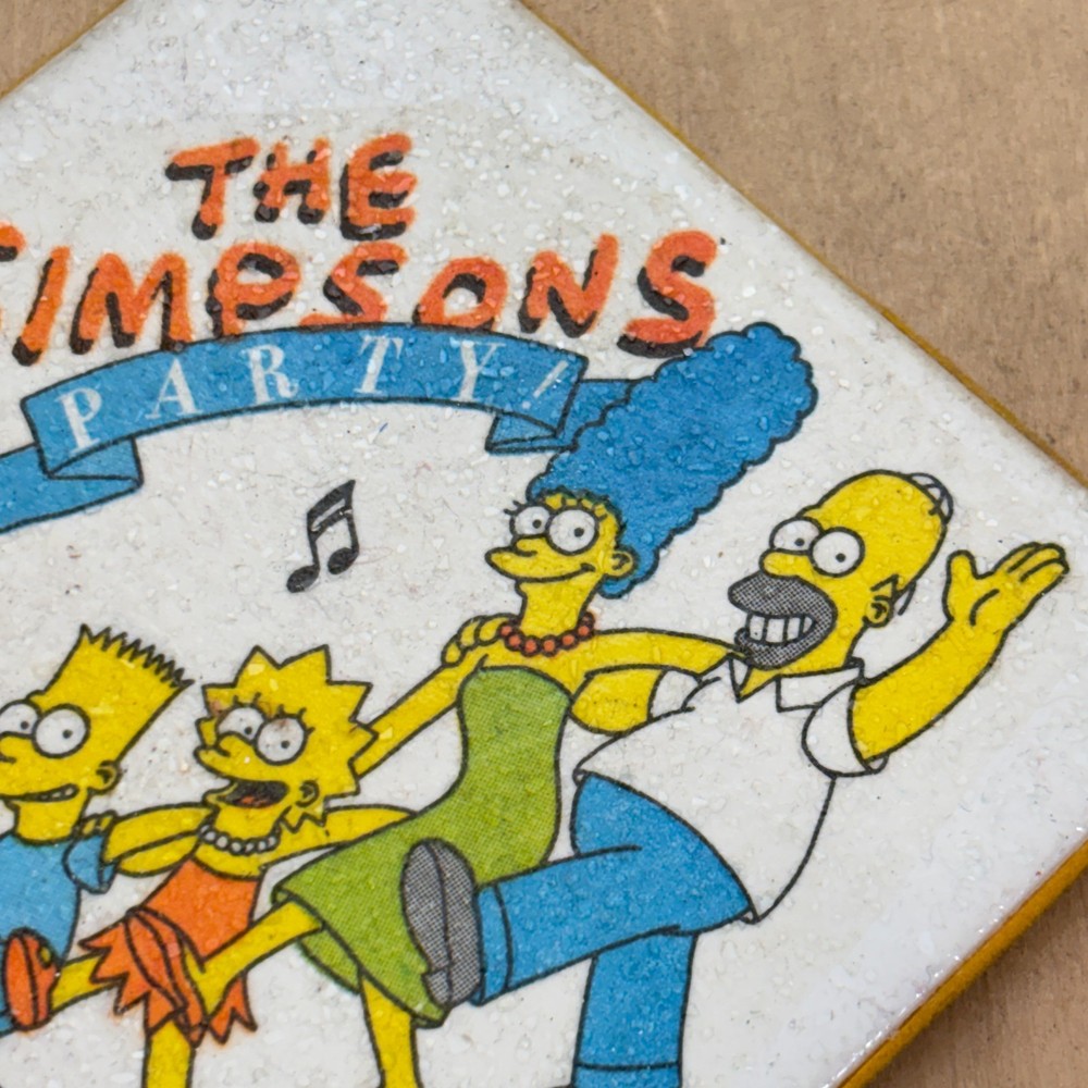 Vintage Ceramic Tile, The Simpsons, 4.25"sq