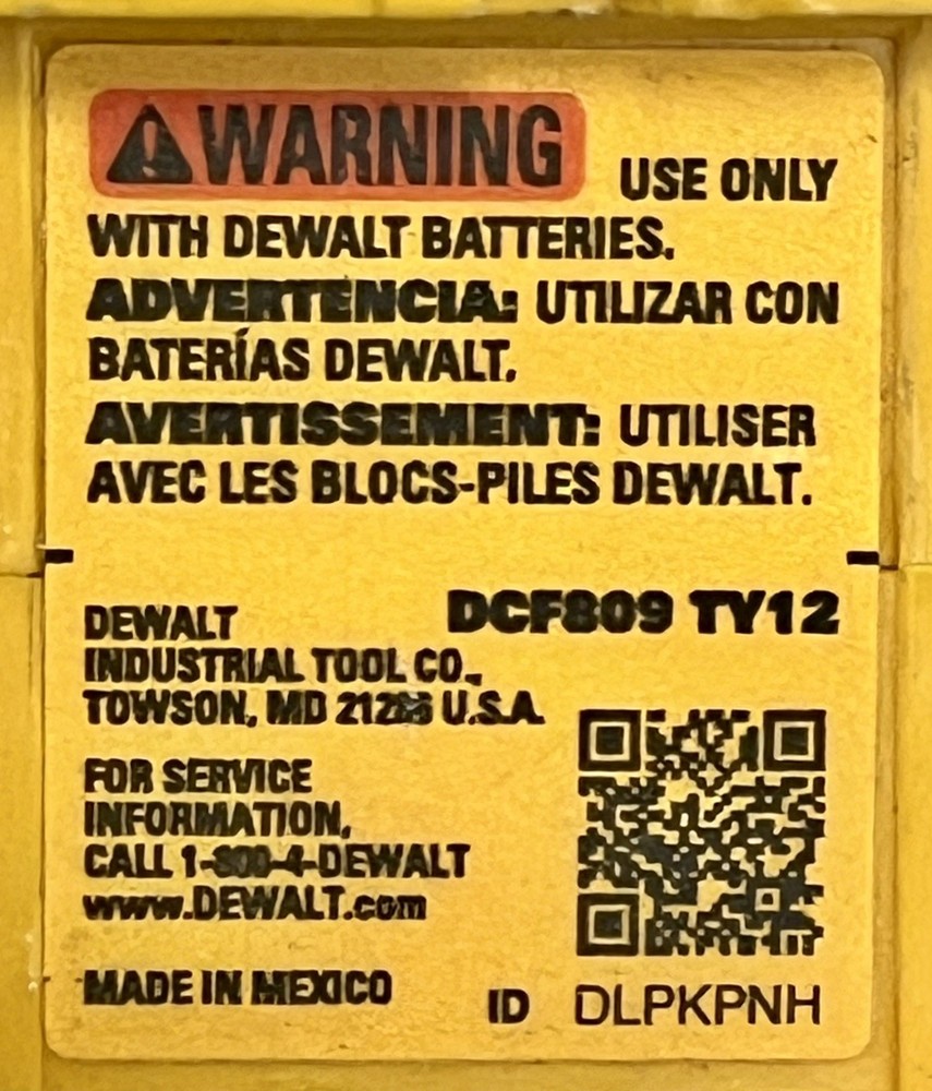 dewalt drill Dcf809