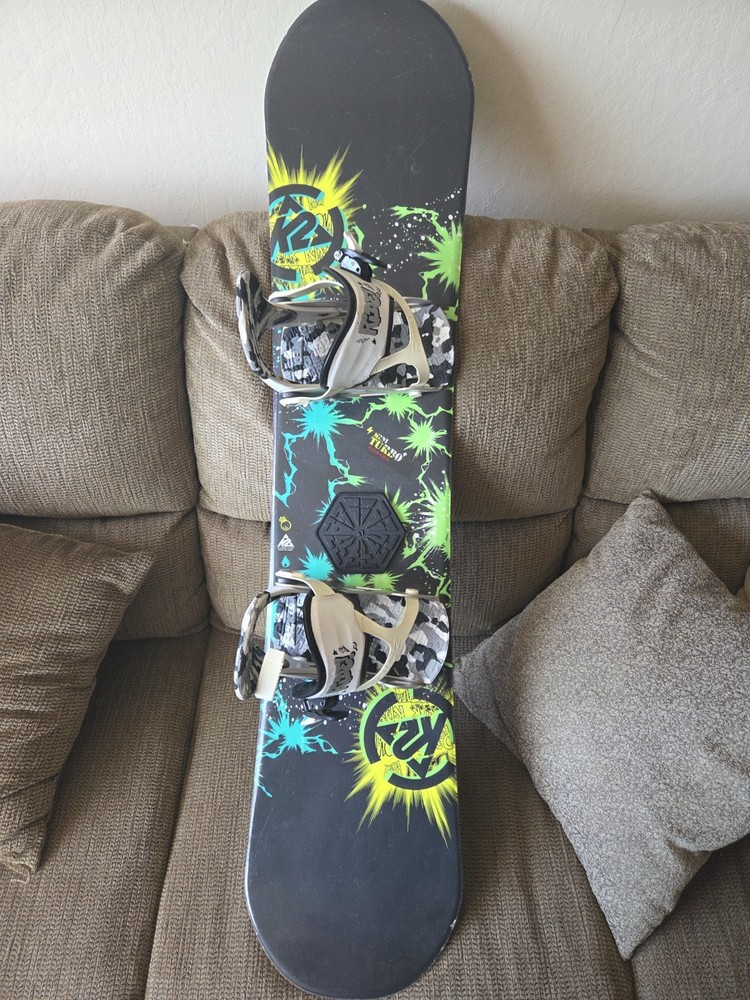 K2 Mini Turbo Snowboard 120cm Original Bindings