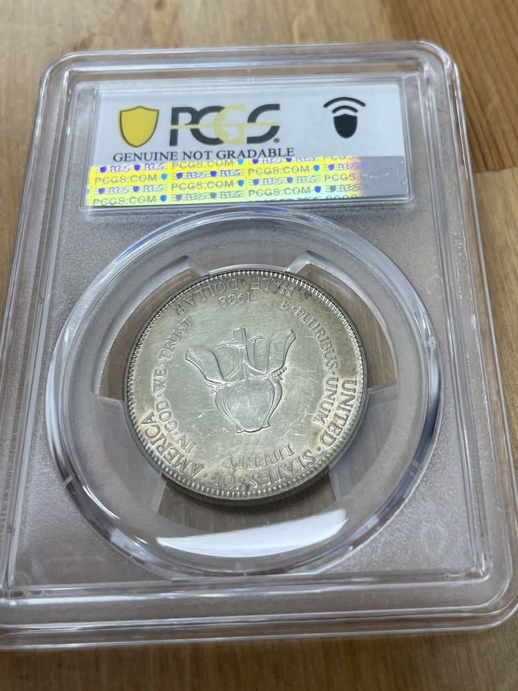 1938 New Rochelle NY Silver Half Dollar Commemorative PCGS UNC Uncirculated