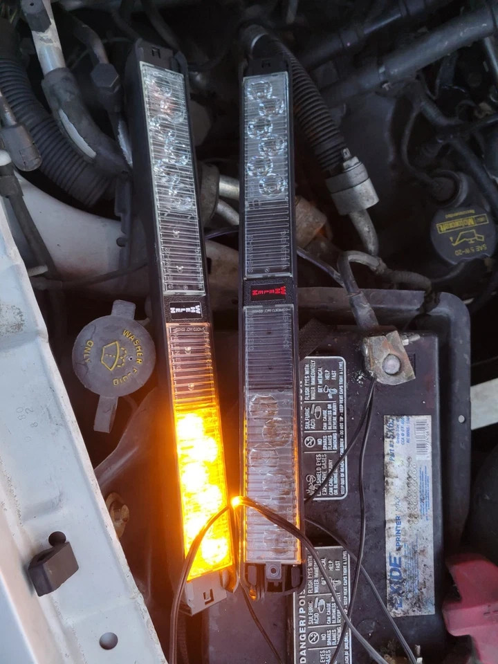 1 Whelen Slimlighter SLPMMAA Amber LED Window Dash Light Security Hazard  dash