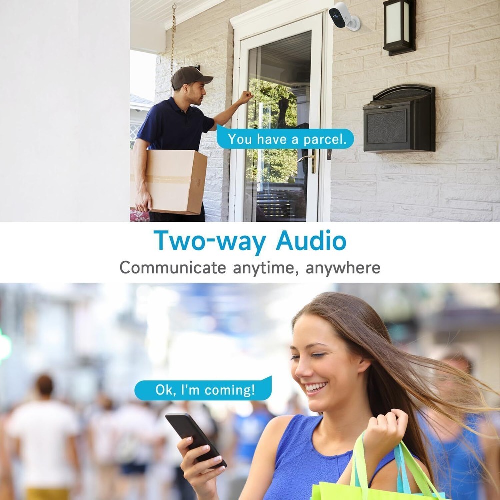 1080P Mini WiFi Camera Wireless Battery Security Camera / Solar Power Camera