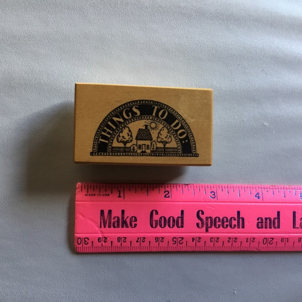 PSX Rubber Stamp Things To Do   D-636  “NEW”