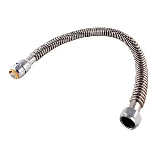Stainless Steel Corrugated Flexible Water Heater Connector 3/4 x 3/4 FIP x 24