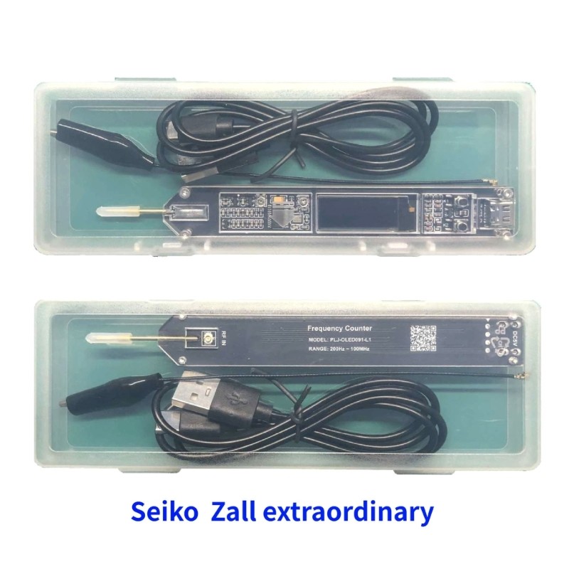 Frequency Counter Tool Double Input Probe Portable Size 5V Type C Operation
