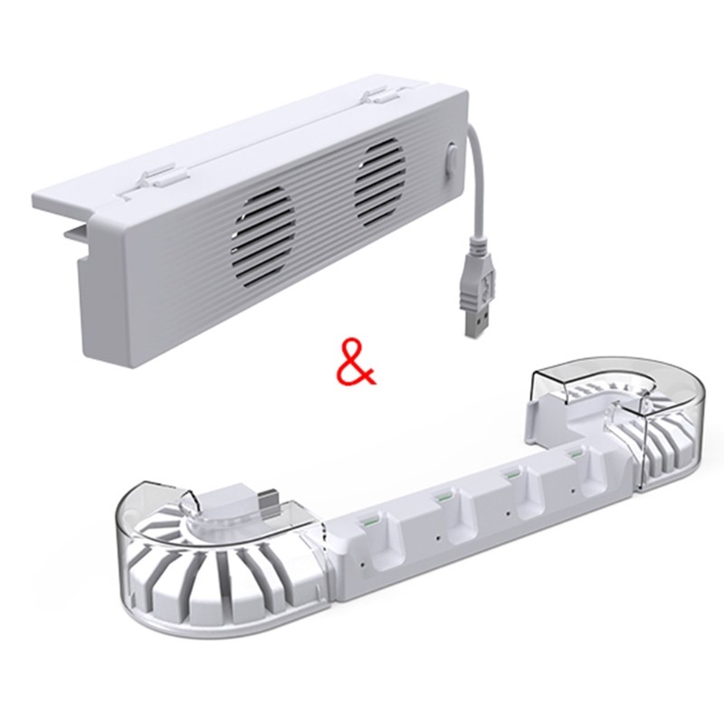 Console Cooling Fan Controller Charging Dock Base for Switch Accessories