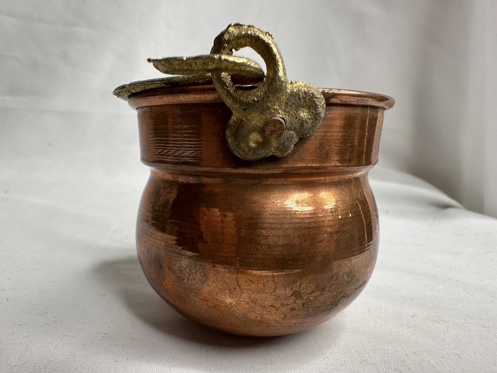 Fairy Garden Copper Kettle 3"