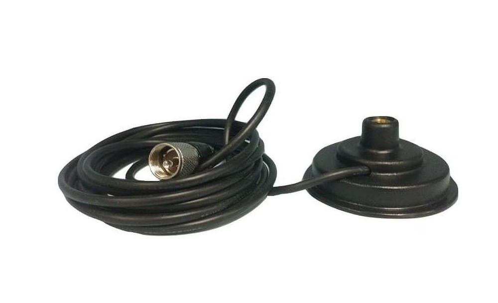 Workman PM-3 3" Magnet Antenna Mount with STRANDED COAX & PL PLUG