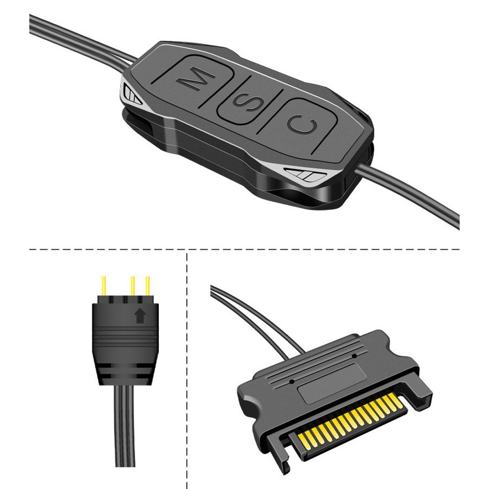 AR-1 RGB Controller Cable 5V 3 Pin to SATA AURA ARGB Mini Control Controller