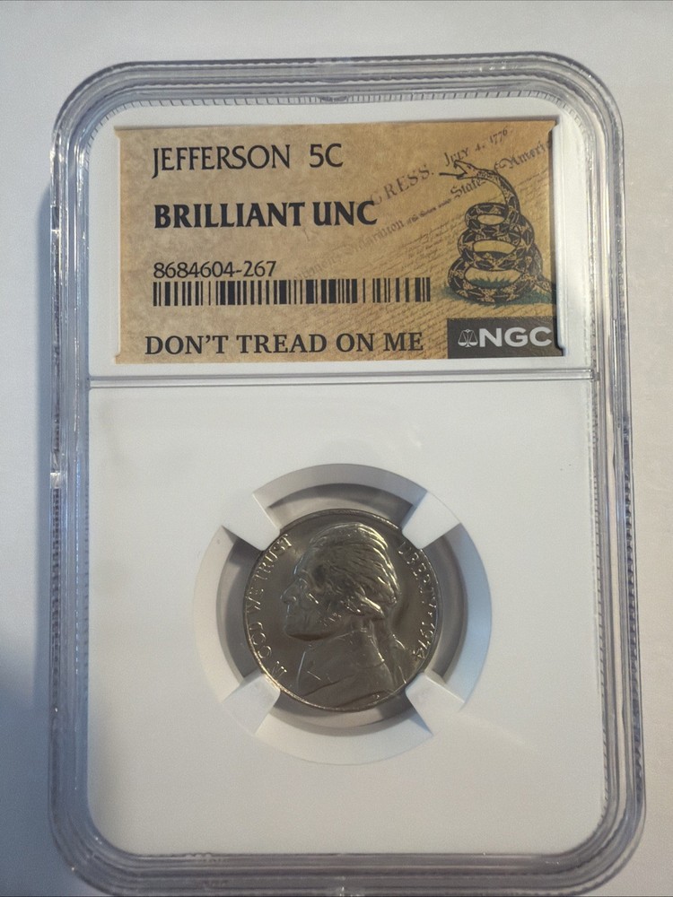 NGC Jefferson 5c UNC