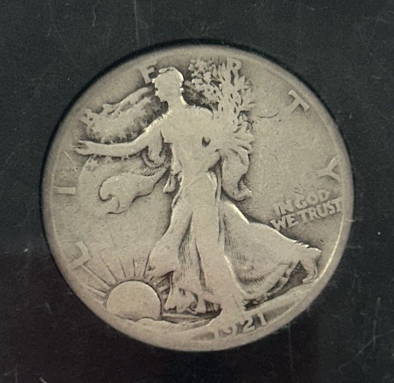 1921-S Walking Liberty Half Dollar - Key Date! Great Value!